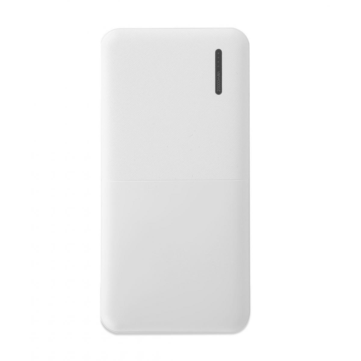 Beyaz Powerbank 20000 mAh Hızlı Şarj